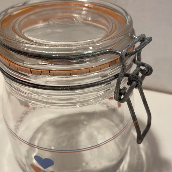 Arc Vintage French Provincial Glass Lidded bale-wire Jar - Picture 7 of 8